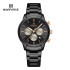 NAVIFORCE NF8076 Stainless Steel Fashion Casual Business Chronograph Luminous Date Display Quartz Watch For Men - RoseGold Black RoseGold Figure